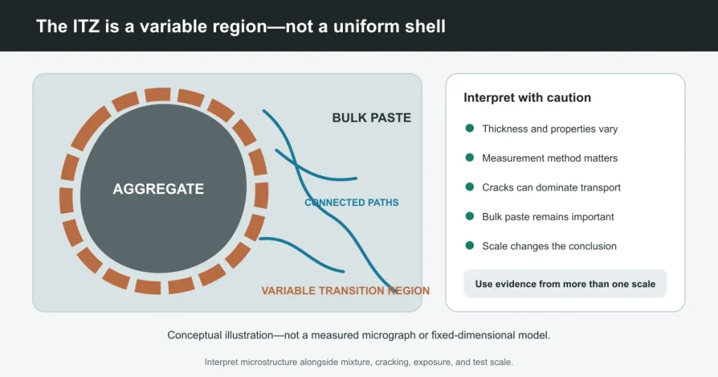 The Interfacial Transition Zone in Concrete: Why a Small Region Matters